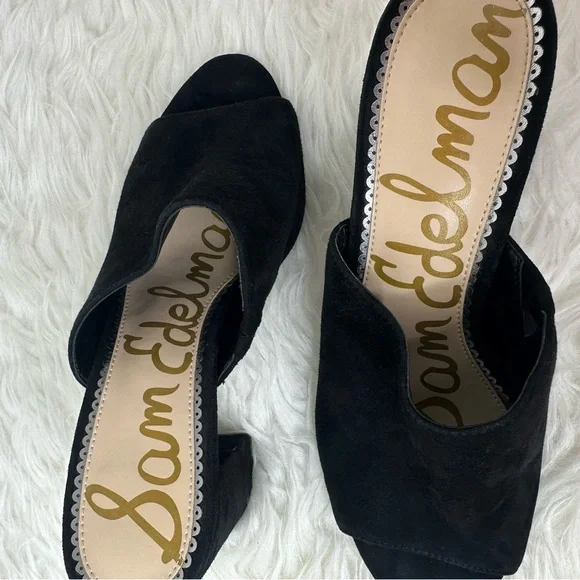 Sam Edelman Women’s Orlie Open-Toe Block Heel Mules Size 8 - Picture 7 of 13